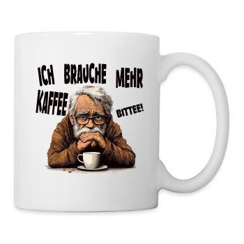 J’ai besoin de plus de café ! - Mug blanc - blanc - Droite