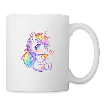 Little Unicorn for Kids, Little Girl Gift - Mug - white - Right
