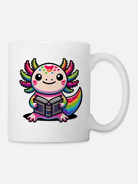 Ich-les-a-lotl, Axolotl - Tasse - Weiß