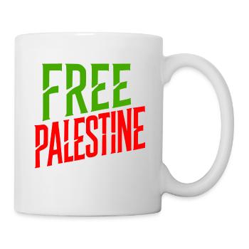 Free palestine - Tasse - Weiß - Rechts