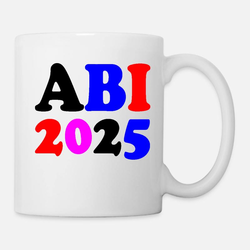 Abi 2025 - Tasse - Weiß