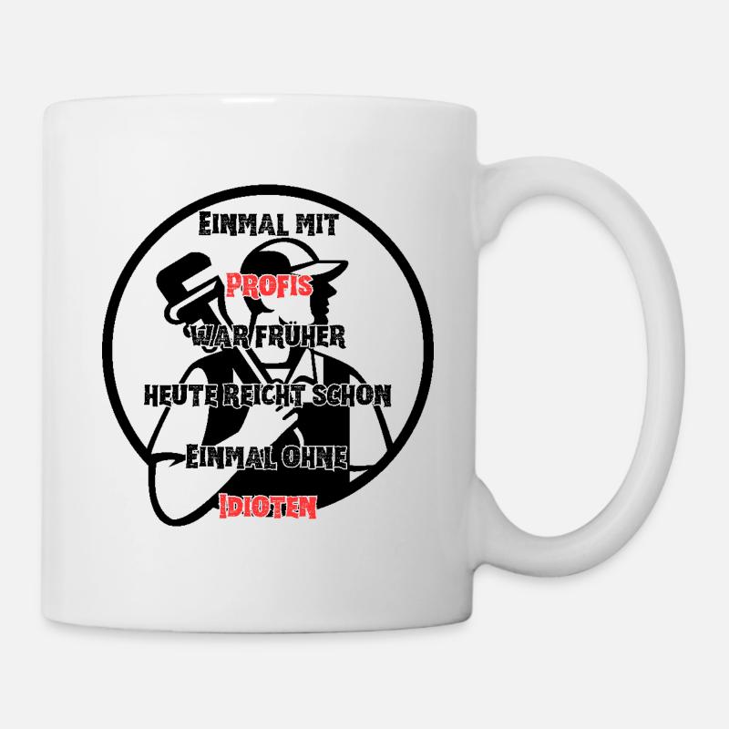 Klempner Handwerker Geschenkidee - Tasse - Weiß