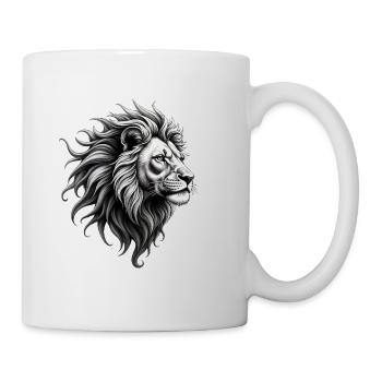 Löwe-Geist - Tasse - Weiß - Rechts