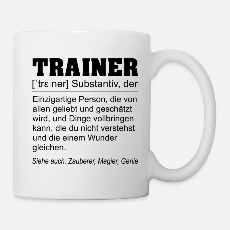 Trainer Definition - Tasse - Weiß