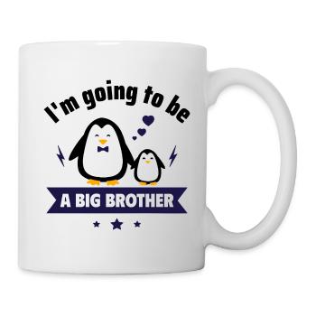 Ich werde großer Bruder! Baby kommt bald - Tasse - Weiß - Rechts