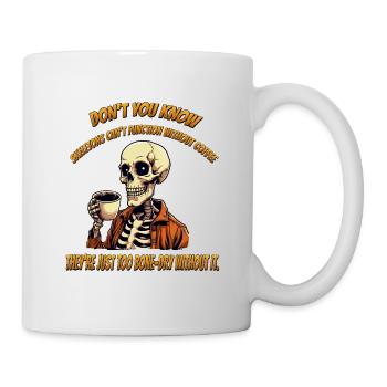 Café sec - Mug blanc - blanc - Droite