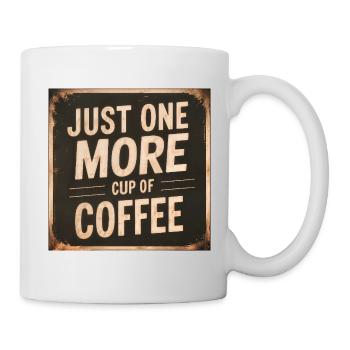 Nur eine weitere Tasse Kaffee - Tasse - Weiß - Rechts