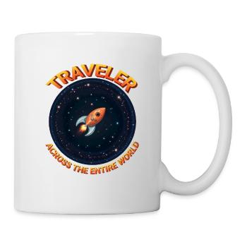Reisende auf der ganzen Welt - Tasse - Weiß - Rechts