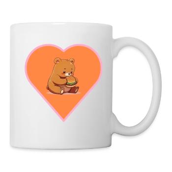 Bjørn loves burgers - Mug - white - Right