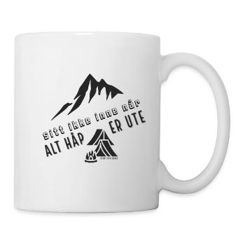 NE RESTEZ PAS À L'INTÉRIEUR QUAND TOUT ESPOIR EST À L'EXTÉRIEUR - Mug blanc - blanc - Droite