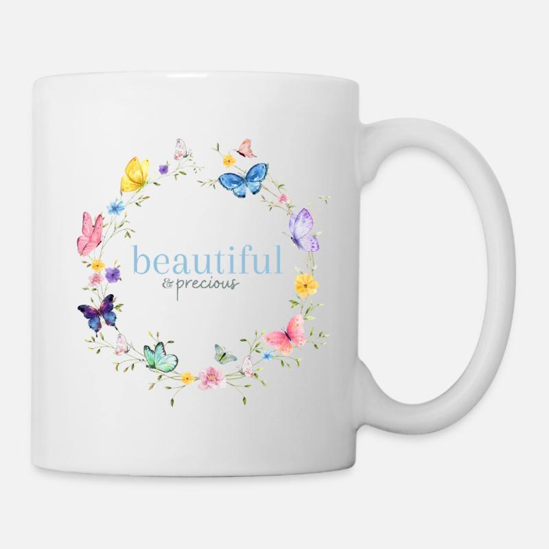 precious & beautiful - Tasse - Weiß