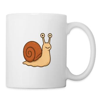 Schnecken - Tasse - Weiß - Rechts