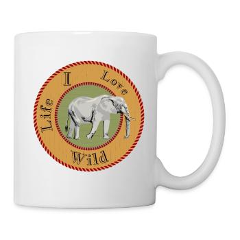 J’aime la vie sauvage - Mug blanc - blanc - Droite