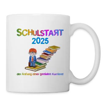 Schulstart 2025 - Tasse - Weiß - Rechts