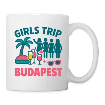 Filles Trip Budapest Party Shirt - Mug blanc - blanc - Droite