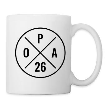 Opa 2026 - Baby Ankündigung - Nachwuchs - Opa 26 - Tasse - Weiß - Rechts