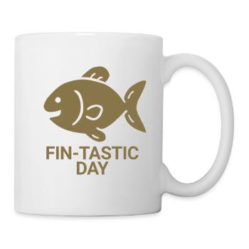 Fin-tastic day - Tasse - Weiß - Rechts