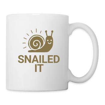 Snailed it - Tasse - Weiß - Rechts