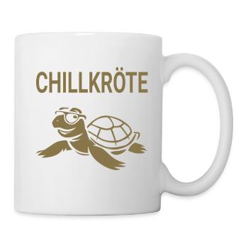 Chillige Schildkröte - Tasse - Weiß - Rechts