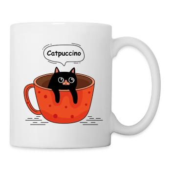 Cat and coffee - Mug - white - Right
