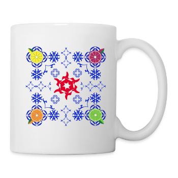 Mediterraner pikanter Amalfi-Sommerausbruch - Tasse - Weiß - Rechts