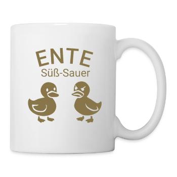 Ente süß-sauer - Tasse - Weiß - Rechts
