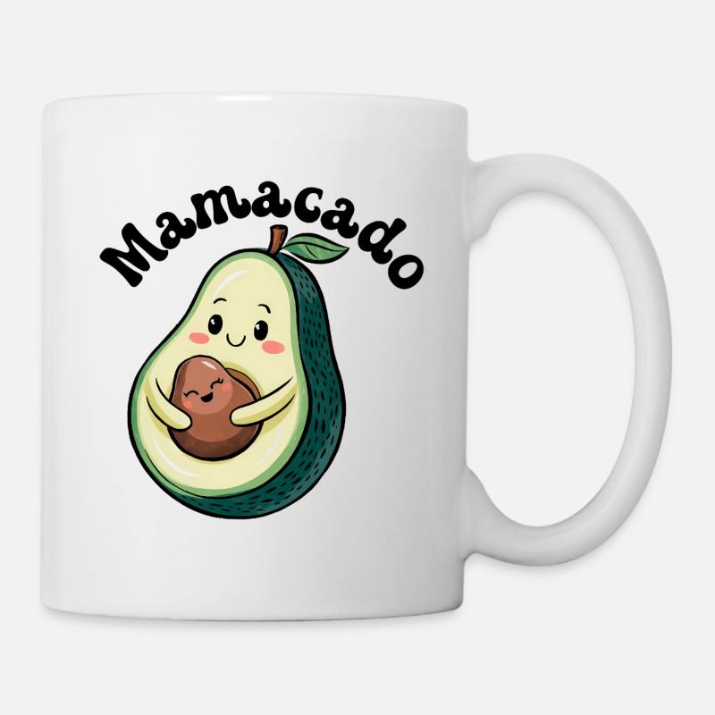 Mamacado Design pour l’idée cadeau de la future maman - Mug blanc - blanc