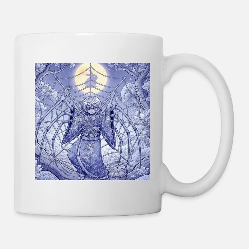 Rêve araignée lunaire  - Mug blanc - blanc