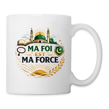 Muslimische religiöse Botschaft, islamische Spiritualität - Tasse - Weiß - Rechts