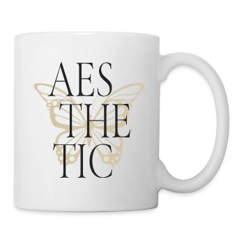 Typographie Esthétique Papillon Tee - Mug blanc - blanc - Droite