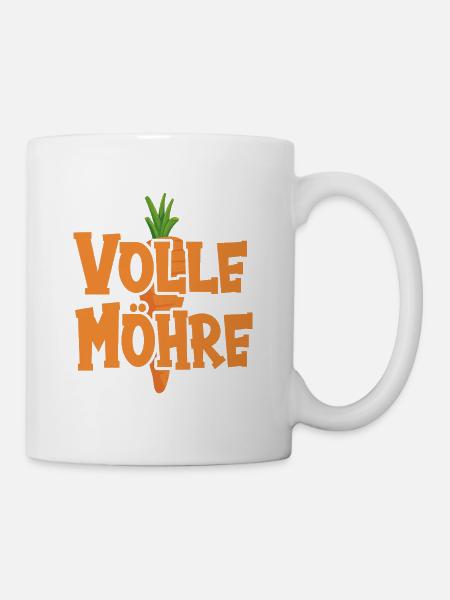 Volle Möhre - Tasse - Weiß