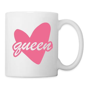 Queen Heart Script Herz Girl - Tasse - Weiß - Rechts