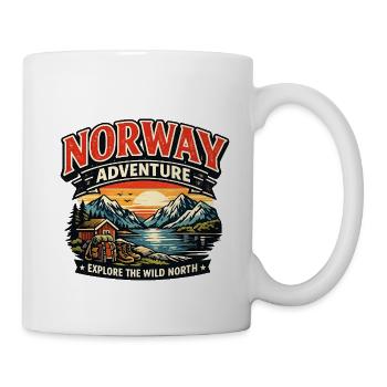 Norway Adventure: Wild North Sunset - Mug - white - Right