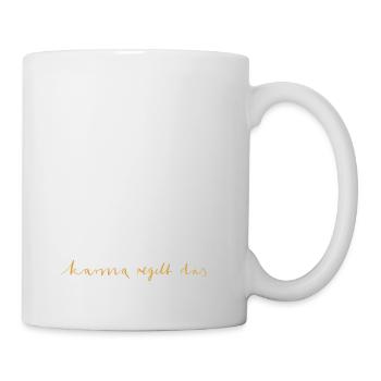 julibel - karma governs the saying statement - Mug - white - Right