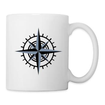 Kompass - Tasse - Weiß - Rechts