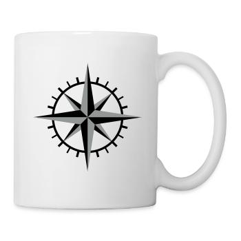 Kompass - Tasse - Weiß - Rechts