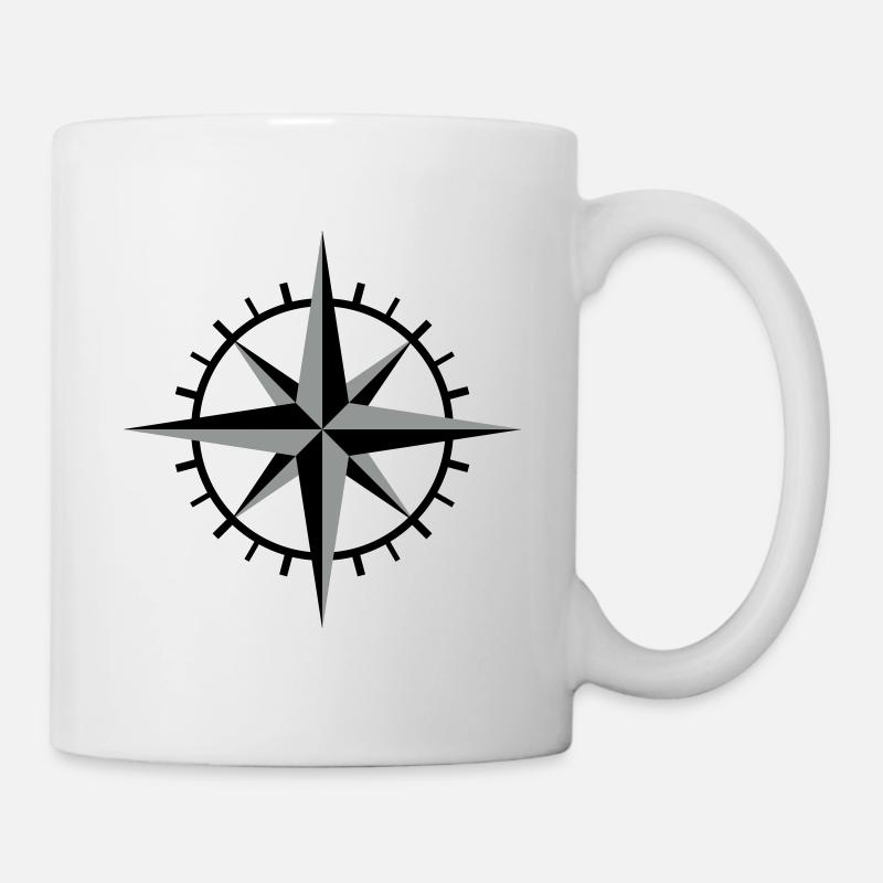 Kompass - Tasse - Weiß