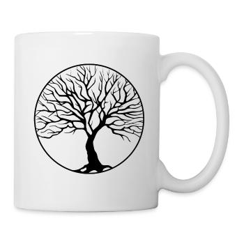 baum kreis - Tasse - Weiß - Rechts