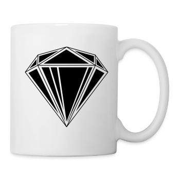 Diamant - Tasse - Weiß - Rechts