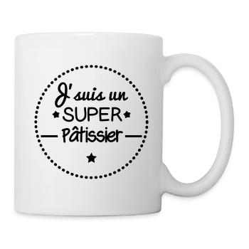 Super pâtissier, cadeau patissier - Mug blanc - blanc - Droite