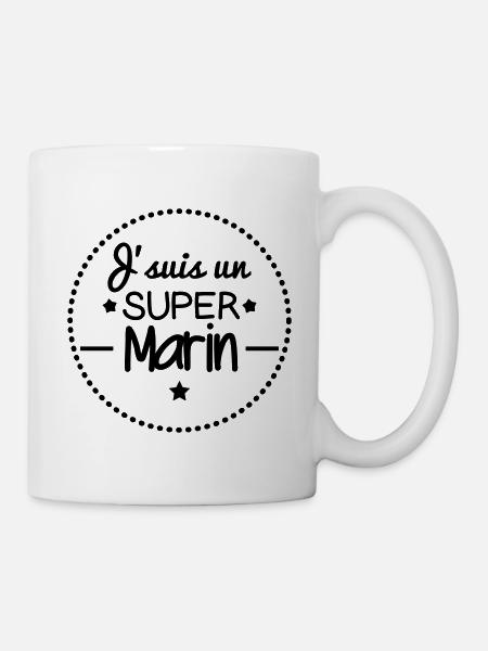 Super marin, cadeau marin - Mug blanc - blanc