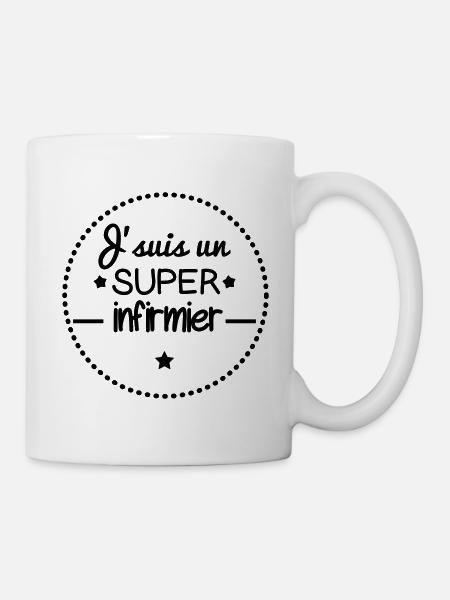 Super infirmier, cadeau infirmier - Mug blanc - blanc