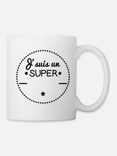 J'suis un super... cadeau personnalisé - Mug blanc - blanc