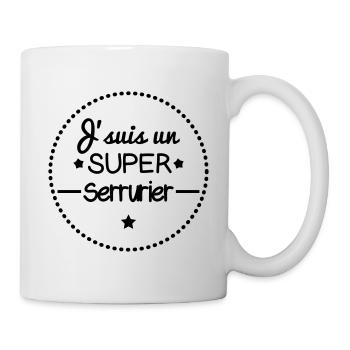 Super serrurier, cadeau serrurier - Mug blanc - blanc - Droite