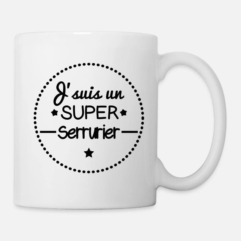Super serrurier, cadeau serrurier - Mug blanc - blanc