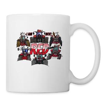 ich bin in rot - Tasse - Weiß - Rechts