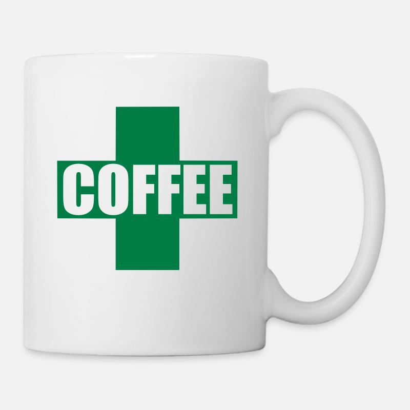 Erste Hilfe Kaffee - Tasse - Weiß