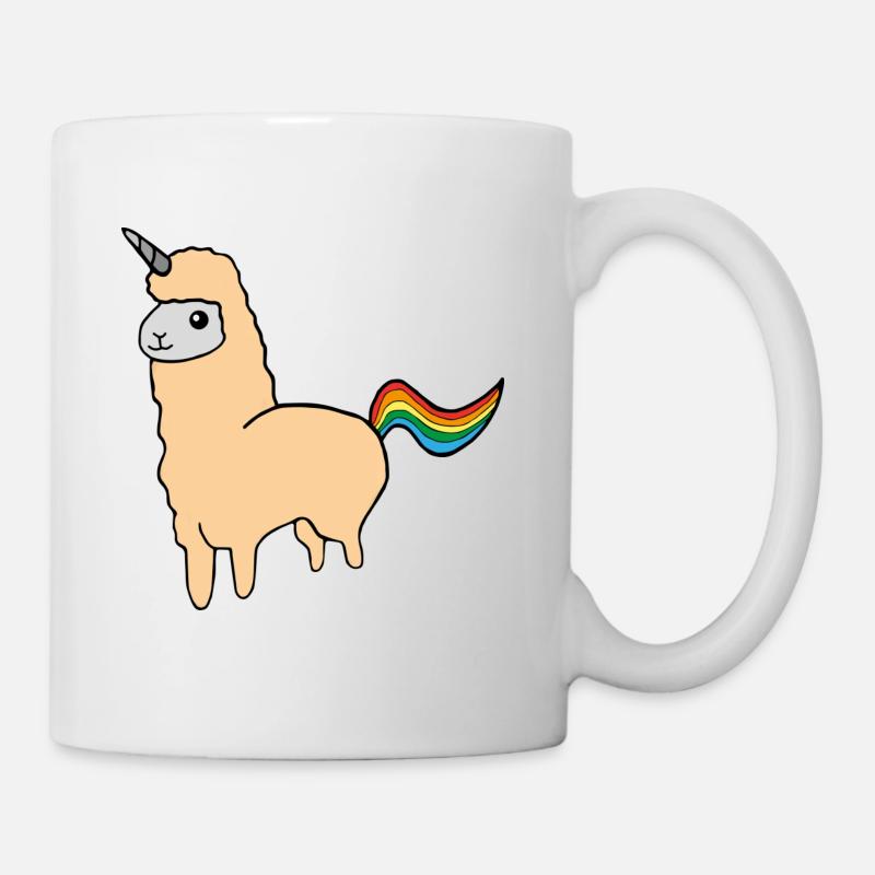 Alpaga licorne - Mug blanc - blanc