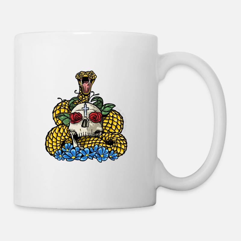 "Alles, was Writhes und Blüten" - Tasse - Weiß