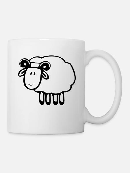 Schaf - Tasse - Weiß